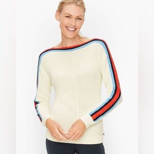 T by Talbots Tipped Stripe Sweater